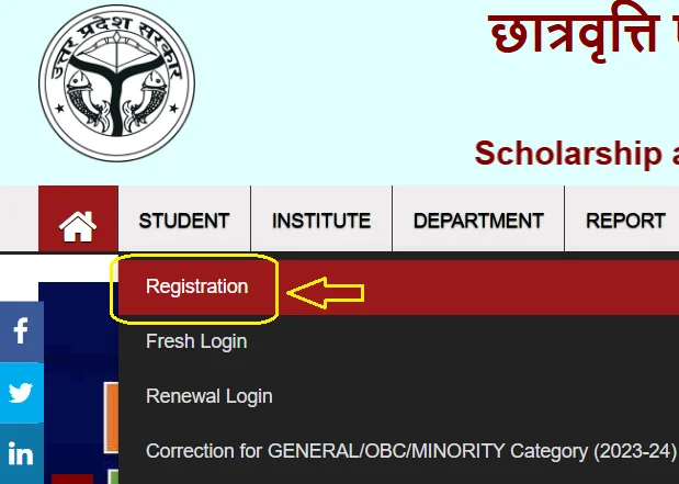 UP Scholarship Registration Number