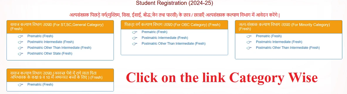 Up Scholarship Registration Page